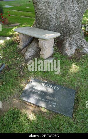 Los Angeles, California, USA 19 maggio 2020 UNA visione generale dell'atmosfera della tomba dell'attore Ford Rainey al Pierce Brothers Westwood Village Memorial Park il 19 maggio 2020 a Los Angeles, California, USA. Foto di Barry King/Alamy Stock foto Foto Stock