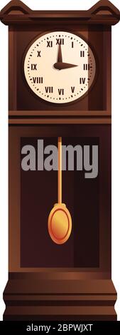 Icona dell'orologio a pendolo di misurazione. Icona vettore orologio a pendolo di misura per web design isolato su sfondo bianco Illustrazione Vettoriale