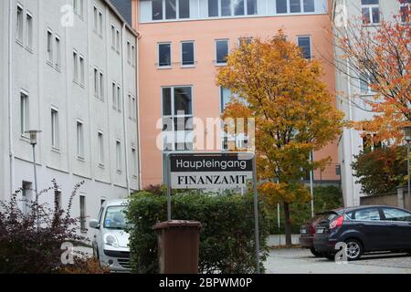 Görlitz Finanzamt Teichstrasse , Ehemals Nordstern und Brauerei Gebäude Foto Stock