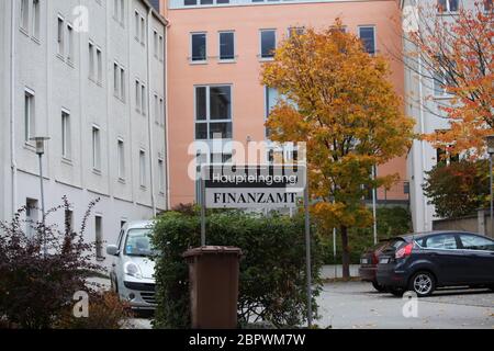 Görlitz Finanzamt Teichstrasse , Ehemals Nordstern und Brauerei Gebäude Foto Stock