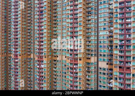 Esterno della facciata dell'edificio Foto Stock