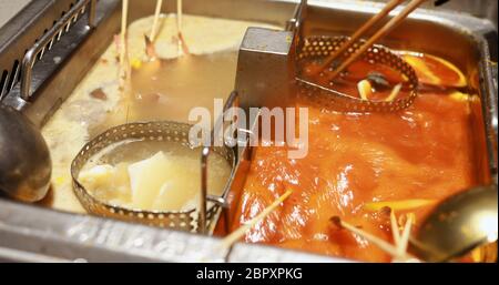 Cinese hot pot Foto Stock