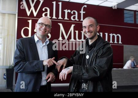 Museo di Wallraf-Richartz - Besuch von Dr. Mark Benecke - Der weltweit bekannte deutsche Kriminalbiologe und Rechtsmediziner Dr. Mark Benecke besucht das Wallraf-Richartz-Museum a Köln. Foto Stock