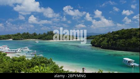 Kabira Bay nell'isola di ishigaki Foto Stock