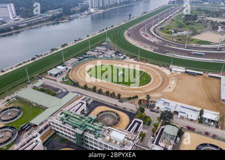 Sha Tin, Hong Kong, 17 marzo 2019: ippodromo di Sha Tin a Hong Kong Foto Stock
