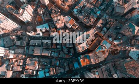 Vista aerea del porto di pace, città di Dar es Salaam Foto Stock