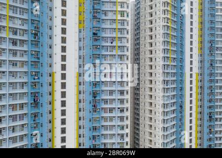 Esterno dell edificio con facciata Foto Stock