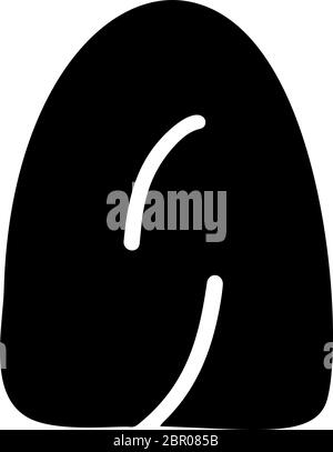 Lettera moderna UN logo. Dolce cielo inglese mano disegnata isolato alfabeto grassetto. Carattere di visualizzazione della scrittura a mano. Lettera maiuscola. Illustrazione Vettoriale