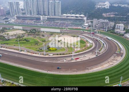 Sha Tin, Hong Kong, 17 marzo 2019: ippodromo di Sha Tin a Hong Kong Foto Stock
