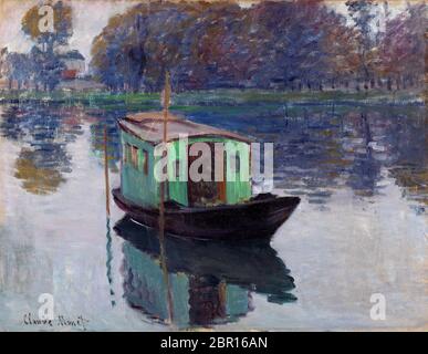 La barca studio di Claude Monet 1874. Museo Kroller-Muller a Otterlo, Paesi Bassi Foto Stock
