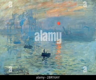 The Impression Sunrise di Claude Monet 1872. Il Museo Marmottan Monet a Parigi Foto Stock