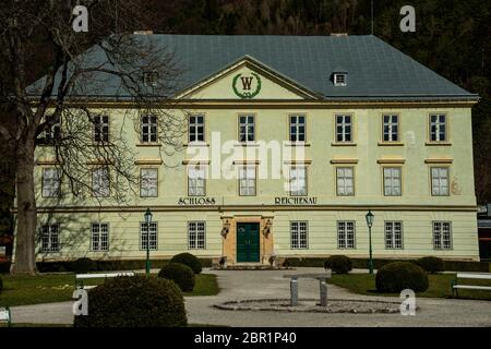 Castello di Reichenau vicino a Rax nelle Alpi Foto Stock