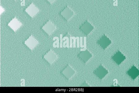 Grafica di sfondo verde 3-D testurizzata con forme a diamante decorative in bassorilievo e spazio per il testo, spazio per aggiungere copia, sfondo, sfondi Foto Stock