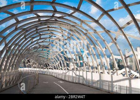 Non c'è pedone sul tunnel del ponte Foto Stock