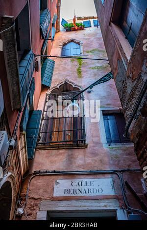 Impressioni invernali della 'Serenissima' Venezia in dicembre Foto Stock