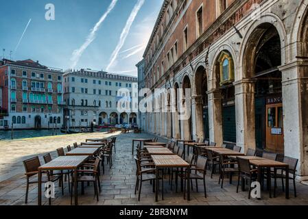 Impressioni invernali della 'Serenissima' Venezia in dicembre Foto Stock