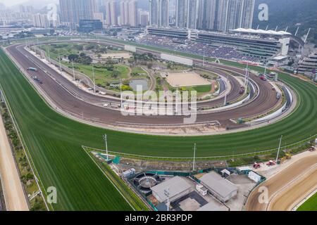 Sha Tin, Hong Kong, 17 marzo 2019: ippodromo di Sha Tin a Hong Kong Foto Stock