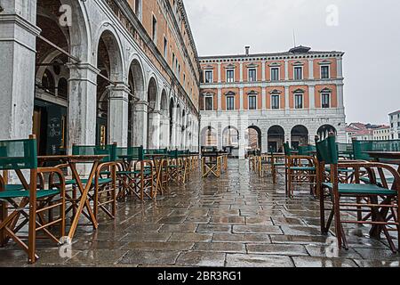 Impressioni invernali della 'Serenissima' Venezia in dicembre Foto Stock