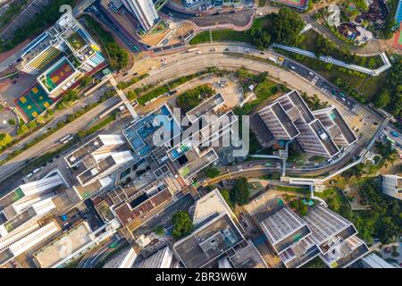 Choi Hung, Hong Kong 25 aprile 2019: Vista dall'alto della città di Hong Kong Foto Stock