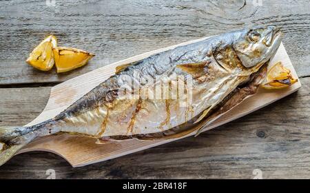 Giapponese grigliate di pesce amberjack Foto Stock