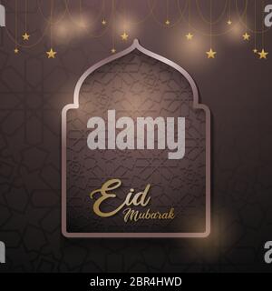 disegno di illustrazione di crescent stelle vettoriali Illustrazione Vettoriale