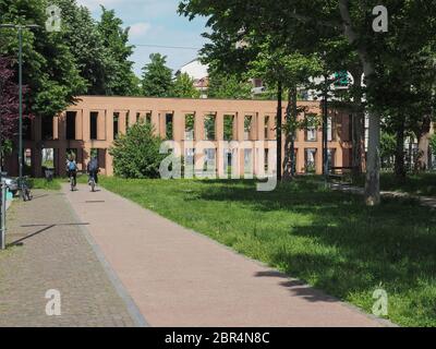 Torino, Italia - CIRCA NEL MAGGIO 2019: Opera per Torino (significa lavorare per Torino) dall'artista danese Per Kirkeby Foto Stock