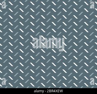 Cromatura metallo Diamante senza cuciture disegno Wave ricci Zig ZAG Lines Illustrazione Design Foto Stock