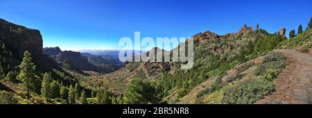 Roque Nublo è la montagna più alta di Gran Canaria Foto Stock