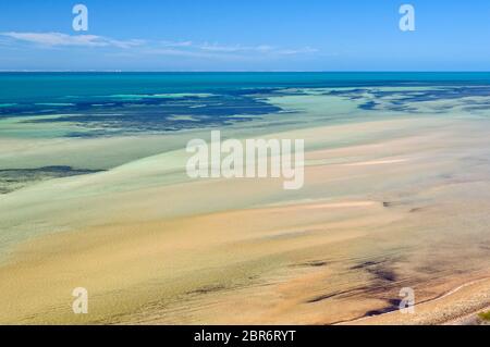 Denham suono dall'Eagle Bluff Lookout - Denham, WA, Australia Foto Stock