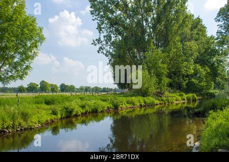 Fiume Niers, Geldern, Germania Foto Stock