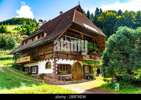 Casa Tradizionale nella Foresta Nera in Baden Württemberg in Germania Foto Stock