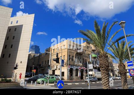 Piazza Parigi, Haifa, Israele Foto Stock