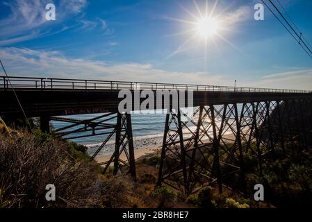 Visualizza ox Arroyo Hondo Bridge Foto Stock