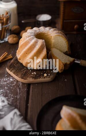 Pane scimmia cibo fotografia, una delizia torta dolce Foto Stock