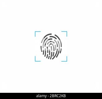 Impronta digitale - Illustrazione vettoriale Illustrazione Vettoriale