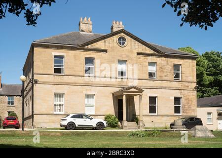 Usworth Hall un edificio in pietra di fine XVIII secolo a Washington, Tyne and Wear, Inghilterra, Regno Unito Foto Stock