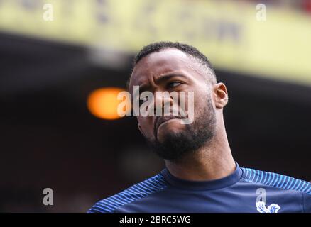 LONDRA, INGHILTERRA - 31 AGOSTO 2019: Jordan Ayew of Palace è stato ritratto in vista della partita della Premier League del 2019/20 tra il Crystal Palace FC e l'Aston Villa FC al Selhurst Park. Foto Stock