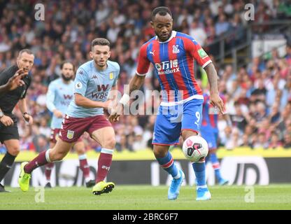 LONDRA, INGHILTERRA - 31 AGOSTO 2019: Jordan Ayew of Palace ritratto durante la partita della Premier League 2019/20 tra il Crystal Palace FC e l'Aston Villa FC al Selhurst Park. Foto Stock