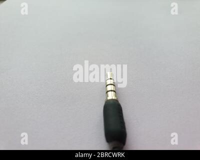 Pin di tipo spina per cuffie per uso mobile Foto Stock