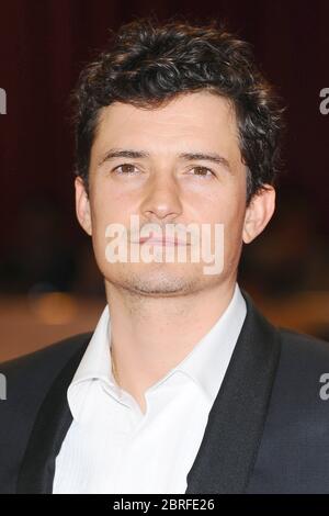 Orlando Bloom partecipa alla prima mondiale dei tre moschettieri, Vue Westfield, Londra. 4 ottobre 2011 © Paul Treadway Foto Stock