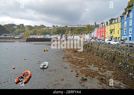 Tobermory lungomare, Isle of Mull, Scozia Foto Stock