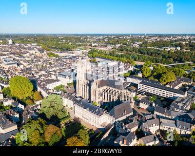 Antenna di Tours vista panoramica. Tours è una città nella valle della Loira in Francia Foto Stock