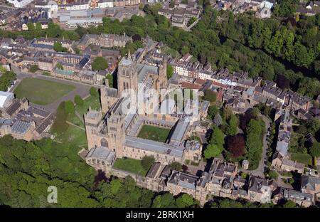 Vista aerea della Cattedrale di Durham Foto Stock