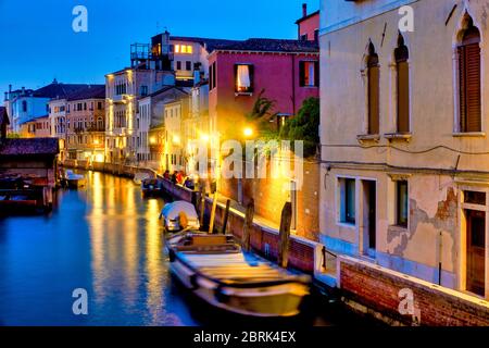 Rio di San Trovaso Venezia Italia Foto Stock