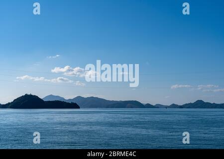 Isole del Mar interno di Seto. Prefettura di Hiroshima, Giappone Foto Stock