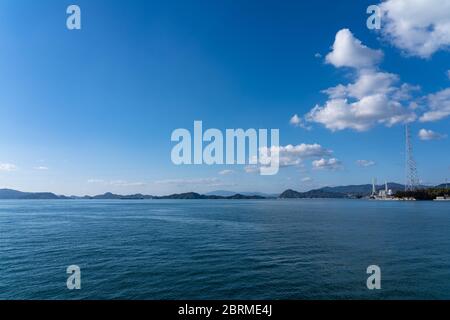 Isole del Mar interno di Seto. Prefettura di Hiroshima, Giappone Foto Stock