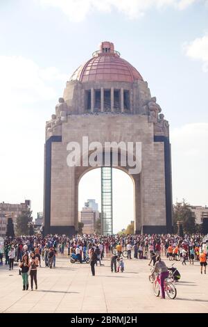Monumento a la rivoluzione Città del Messico, Messico con spazio per la copia Foto Stock