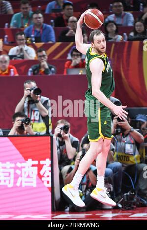 Joe Ingles (Australia). Pallacanestro FIBA World Cup Cina 2019, Semifinali Foto Stock