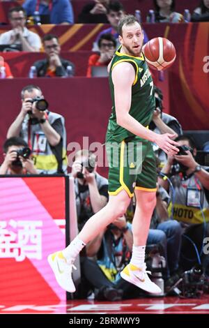 Joe Ingles (Australia). Pallacanestro FIBA World Cup Cina 2019, Semifinali Foto Stock