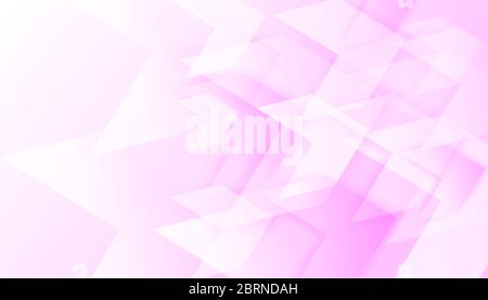 Astratto geometrico chiaro rosa frecce sfondo moderno. Illustrazione Vettoriale